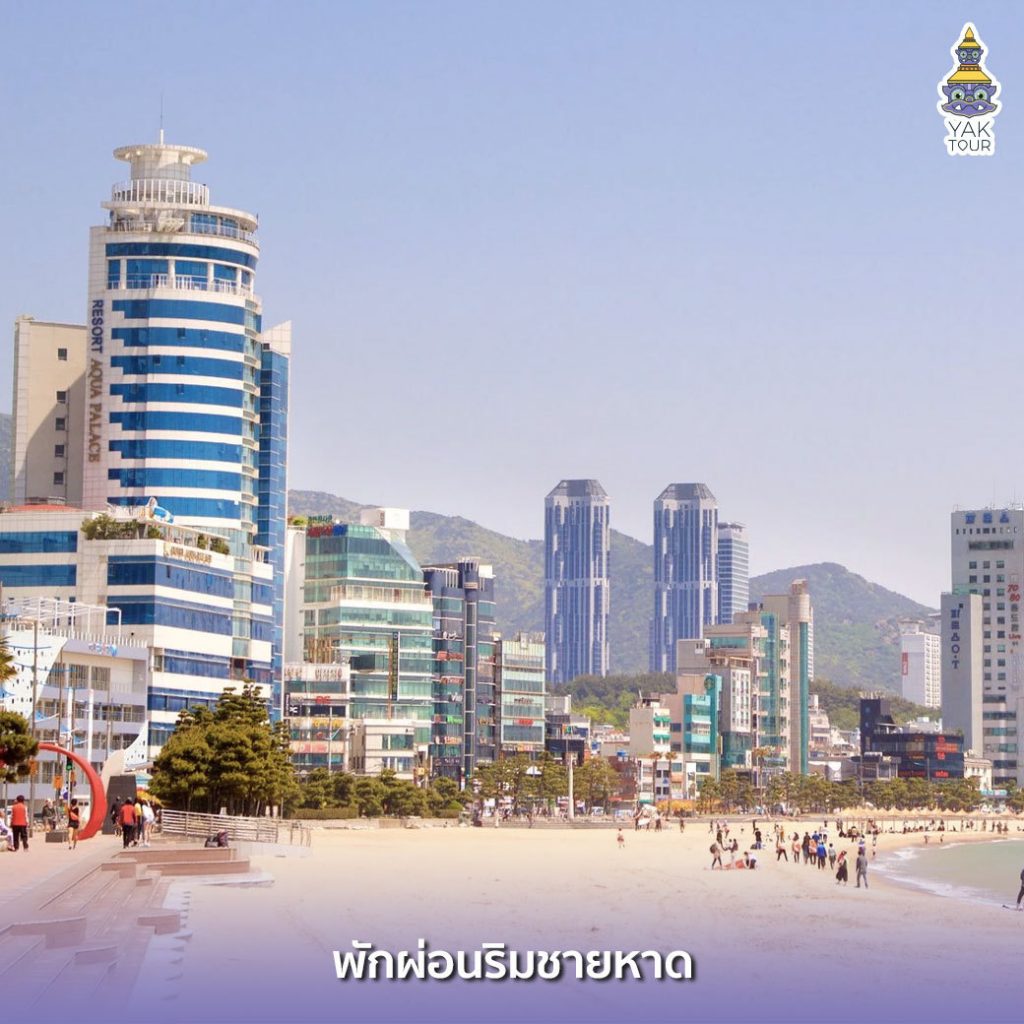 พักผ่อนริมชายหาด เที่ยวเกาหลี