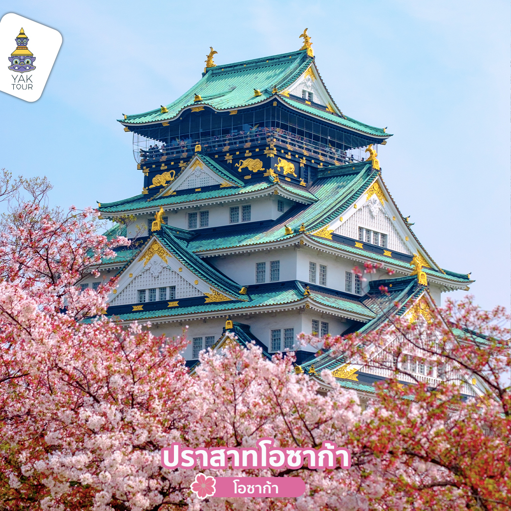 เที่ยวญี่ปุ่น ชมซากุระที่ปราสาทโอซาก้า